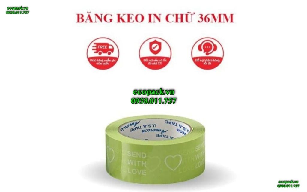 Băng keo logo: Tạo dấu ấn thương hiệu nổi bật cho sản phẩm của bạn