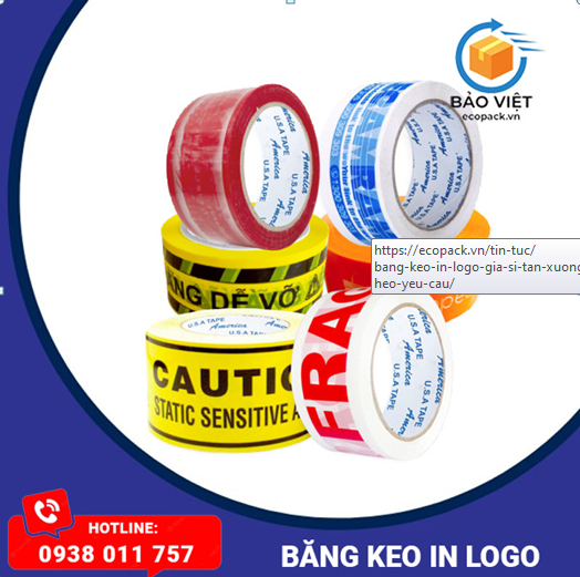 Cách thực hiện băng dính in logo