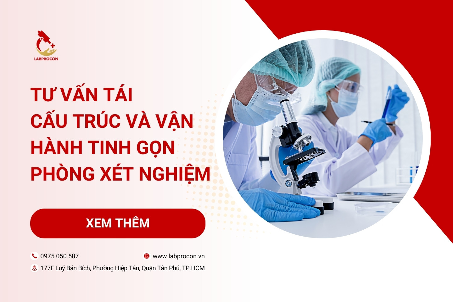 Tư vấn tái cấu trúc và vận hành tinh gọn phòng xét nghiệm