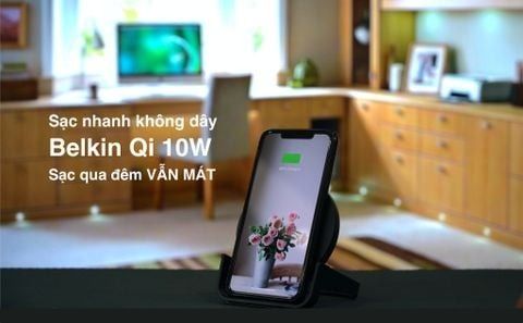 Trên tay đế sạc nhanh không dây Belkin 10W chuẩn Qi: Sạc nhanh và mát