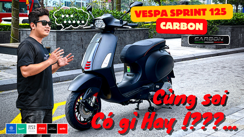 Vespa Sprint 125 Carbon Có Gì Hay?