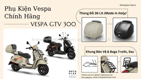 Thùng Đựng Đồ Xe Máy 36 Lit Vespa GTV và Vespa GTS