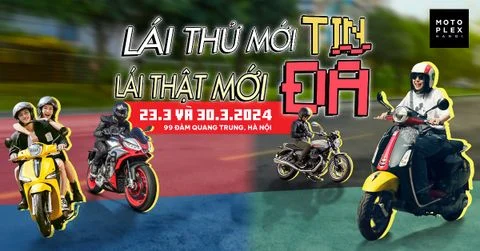 LÁI THỬ XE NHẬN NGAY QUÀ TẶNG LÊN ĐẾN 5,7 TRIỆU TẠI MOTOPLEX HANOI