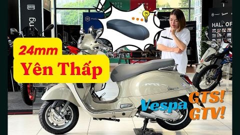 Yên Thấp 24mm cho Vespa GTS và Vespa GTV