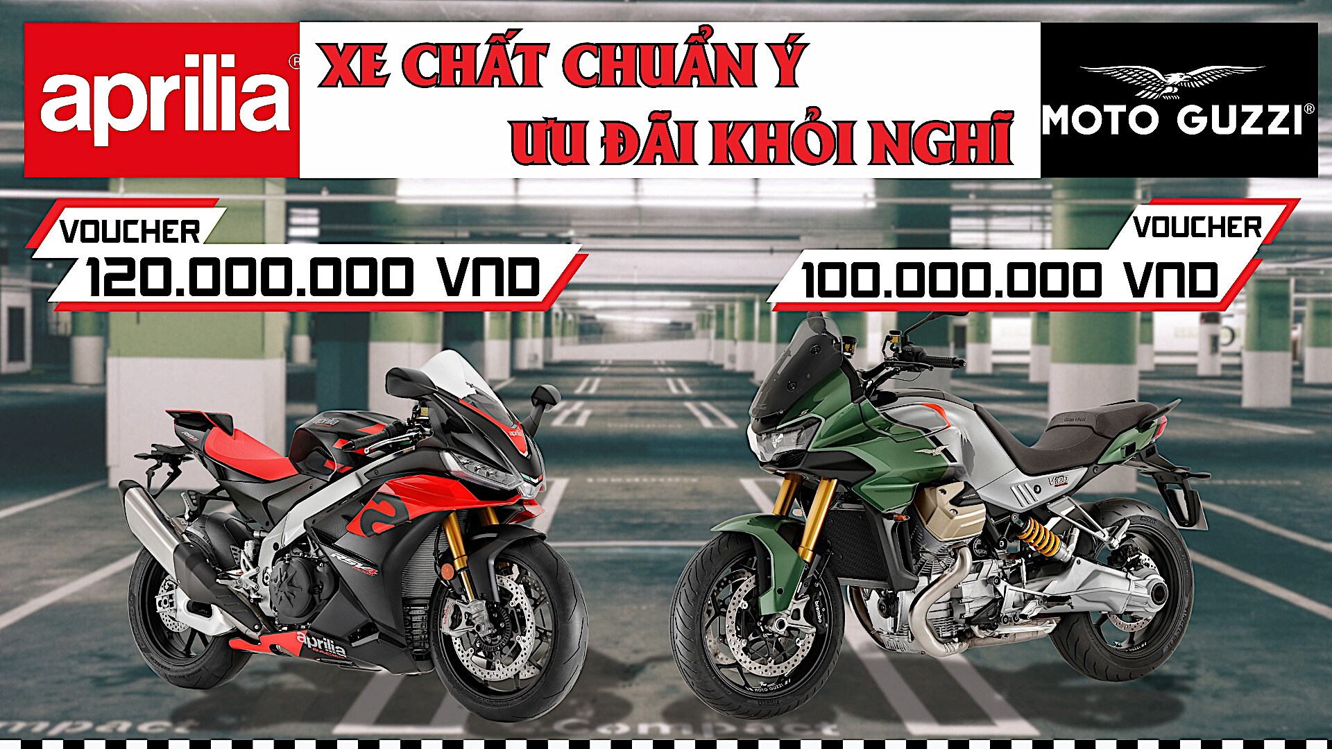 Ưu Đãi Lên Đến 120 Triệu Khi Mua Aprilia và Moto Guzzi tại Motoplex Hanoi