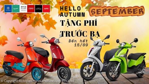 Tặng 100% Phí Trước Bạ Khi Mua Xe Vespa 125cc & Piaggio 125cc
