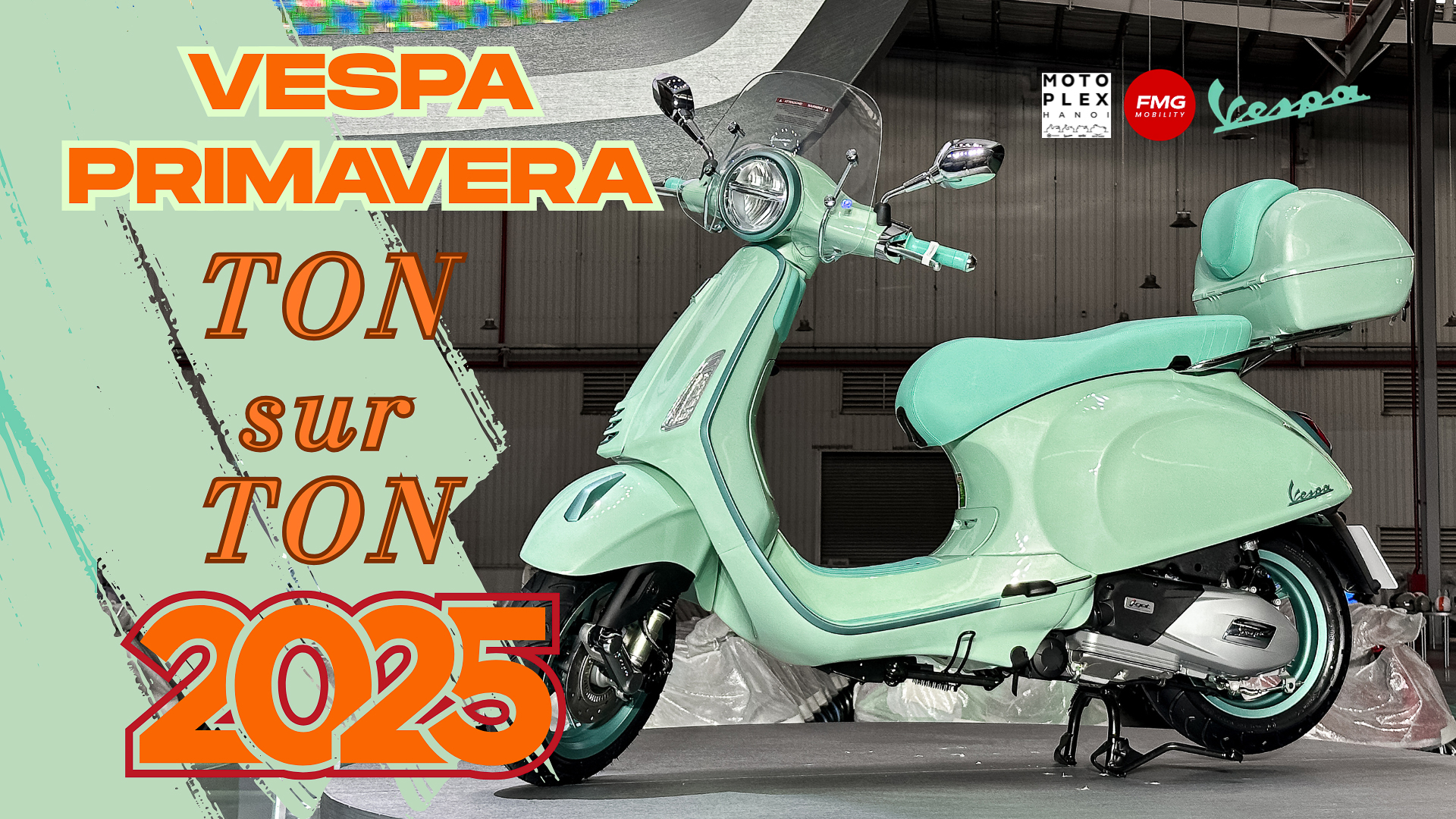 Khám phá Vespa Primavera 2025 – Thiết kế thời thượng, đậm chất Ý