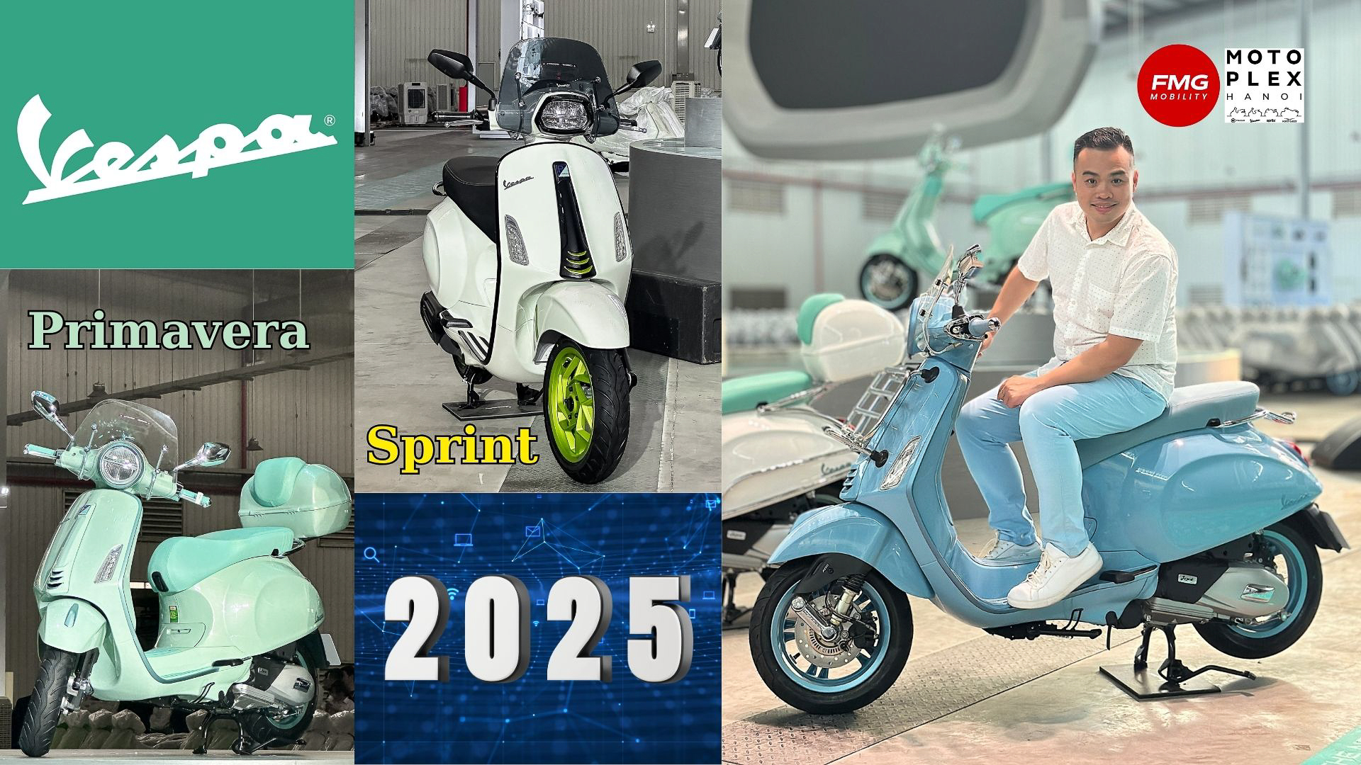 Ra mắt Vespa Sprint 2025 và Vespa Primavera 2025 – Thiết kế và công nghệ mới