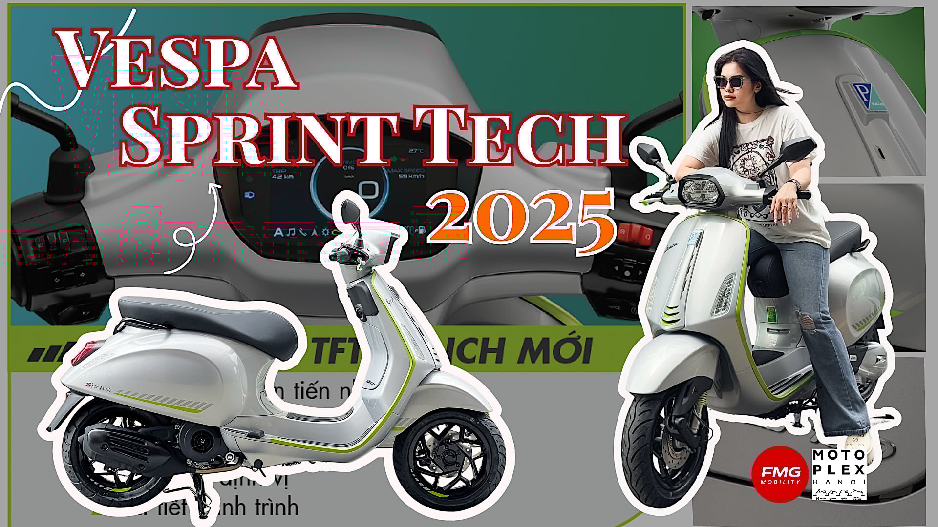 Đánh giá Vespa Sprint Tech 2025: Mạnh mẽ, Thời trang và Hiện đại