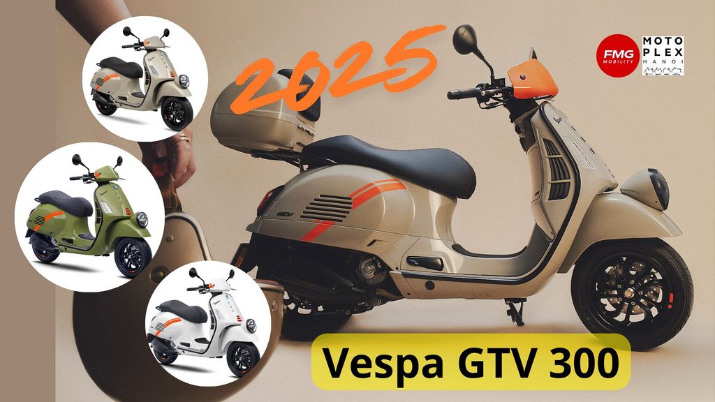 Vespa GTV 300 - 2025 chính hãng tại FMG Mobility | Motoplex Hanoi