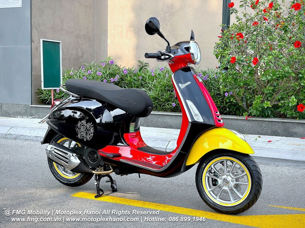 Vespa Primavera/Sprint linh hoạt hơn với lựa chọn yên hạ độ cao vừa vặn.