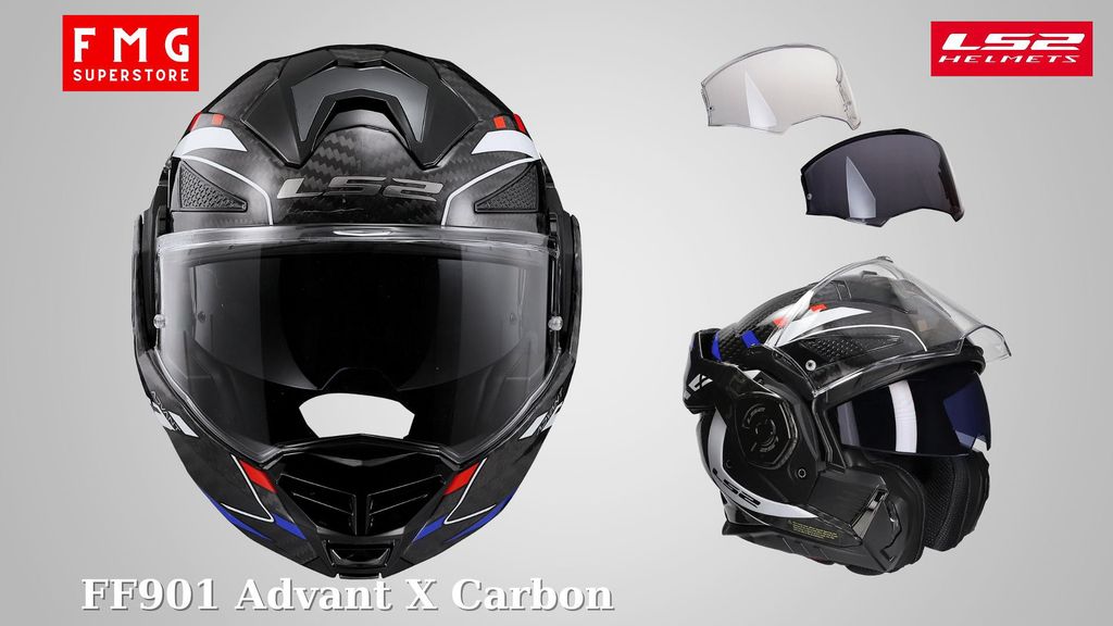 Kính chắn Mũ Bảo Hiểm LS2 FF901 Advant-X Carbon chống tia UV