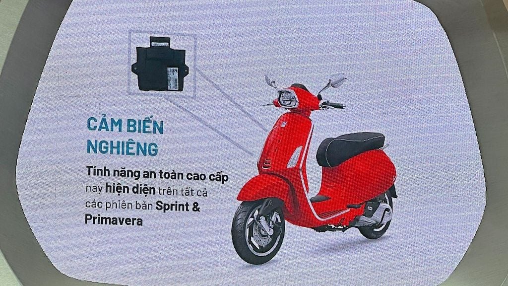 Cảm biến nghiêng iúp bảo đảm an toàn cho người lái khi xe bị té ngã, lúc này xe sẽ nghiêng
