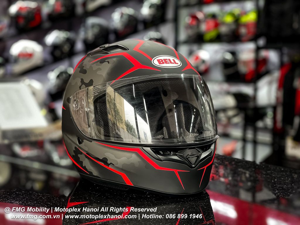 Mũ Bảo Hiểm Fullface Bell Qualifier Stealth Camo Chính Hãng USA