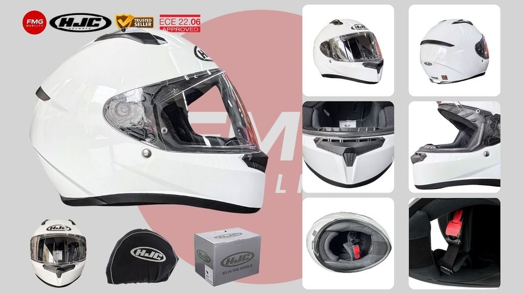Mũ Bảo Hiểm Fullface HJC C10 Solid với chứng nhận ECE R22.06