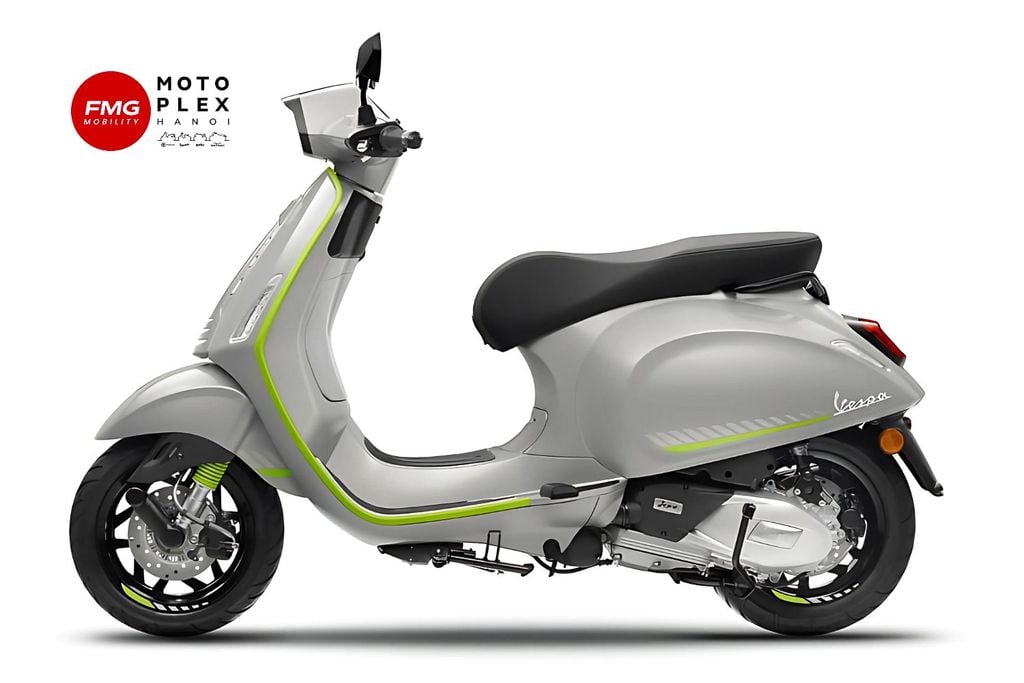 Vespa Sprint Tech 2025 trang bị hệ thống phanh đĩa ABS 2 kênh trước sau