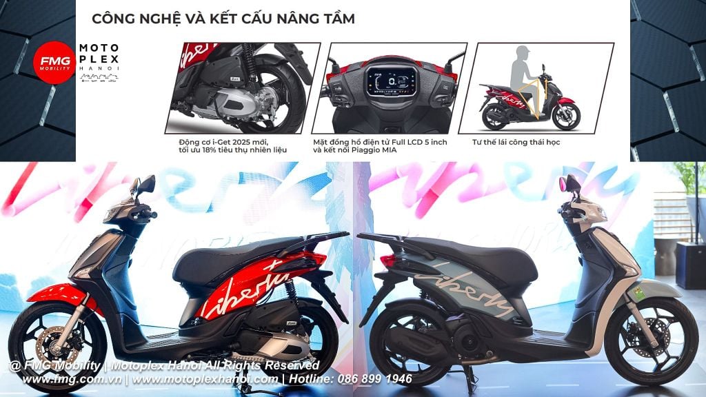 Trang bị tiện nghi và hiện đại của Piaggio Liberty 125 Z