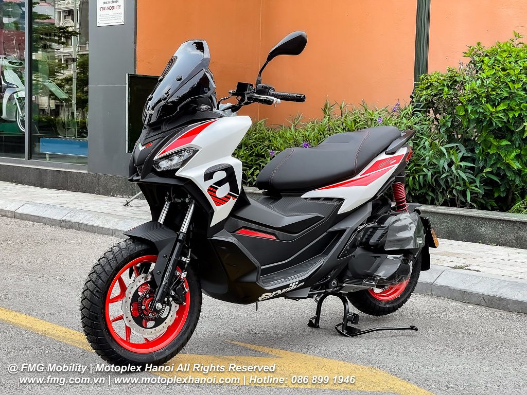 Hình Ảnh Thực Tế Aprilia SR GT 200 Sport 2025 tại FMG Mobility | Motoplex Hanoi