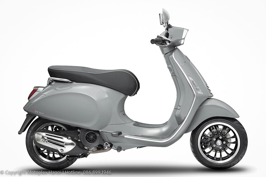 Vespa Sprint 125 màu Xám - Grey Materia