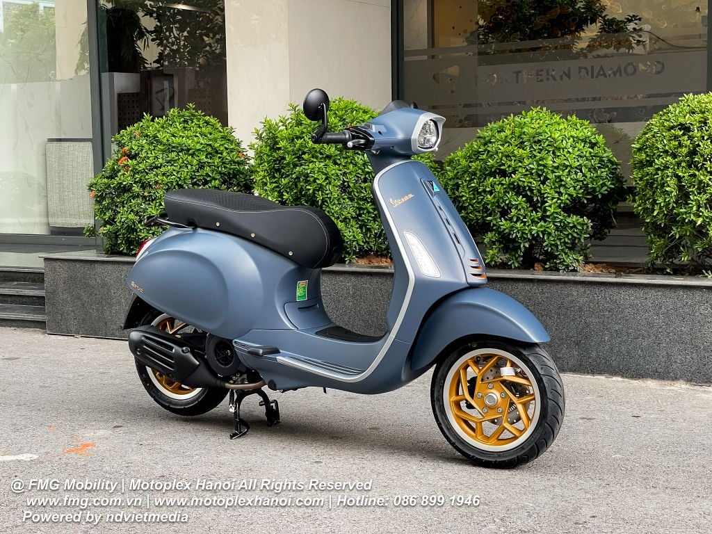 Chiều cao xe Vespa Sprint S 125 phù hợp tạo tư thế ngồi thoải mái