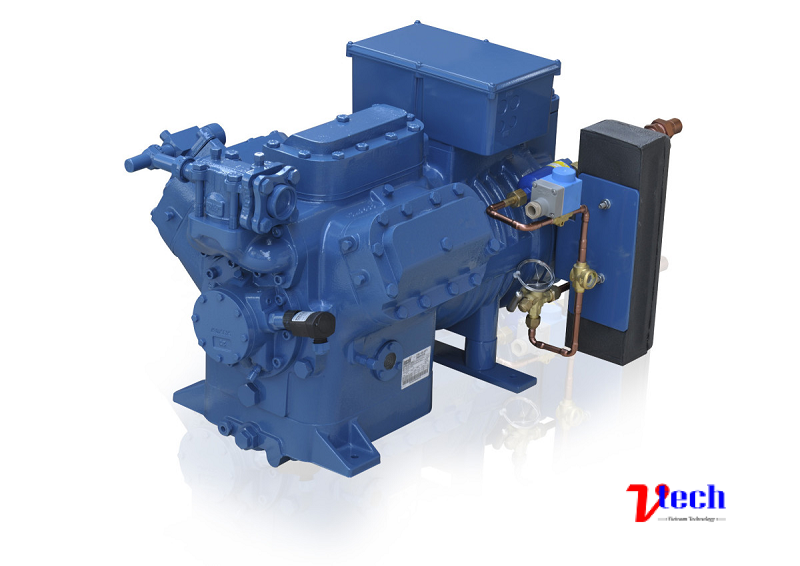 Máy nén Piston bán kín 2 cấp