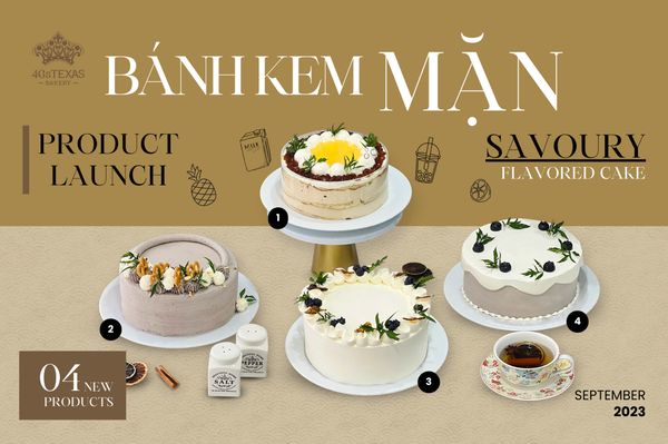 LỘ DIỆN BỘ SƯU TẬP BÁNH KEM MẶN