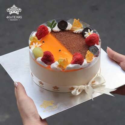 Thưởng thức Bánh Mousse 4Gs Texas: Hòa quyện Sắc màu và Hương vị Tinh tế!