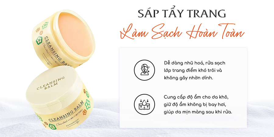 Sáp tẩy trang Hanajirushi cứu tinh cho làn da sạch sâu