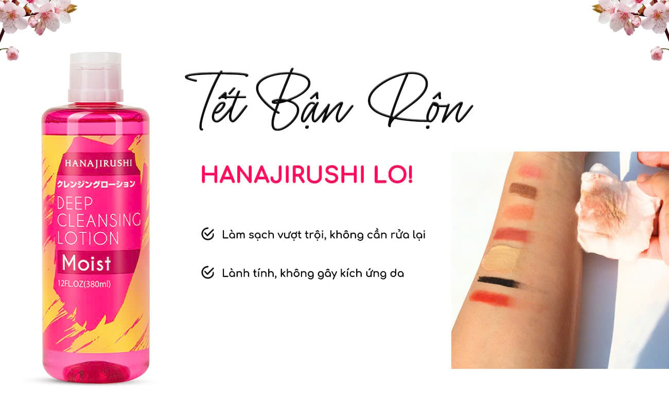 Tẩy Trang Hanajirushi: Giải Pháp Nhanh Chóng Cho Làn Da Sạch Khỏe Của Người Bận Rộn