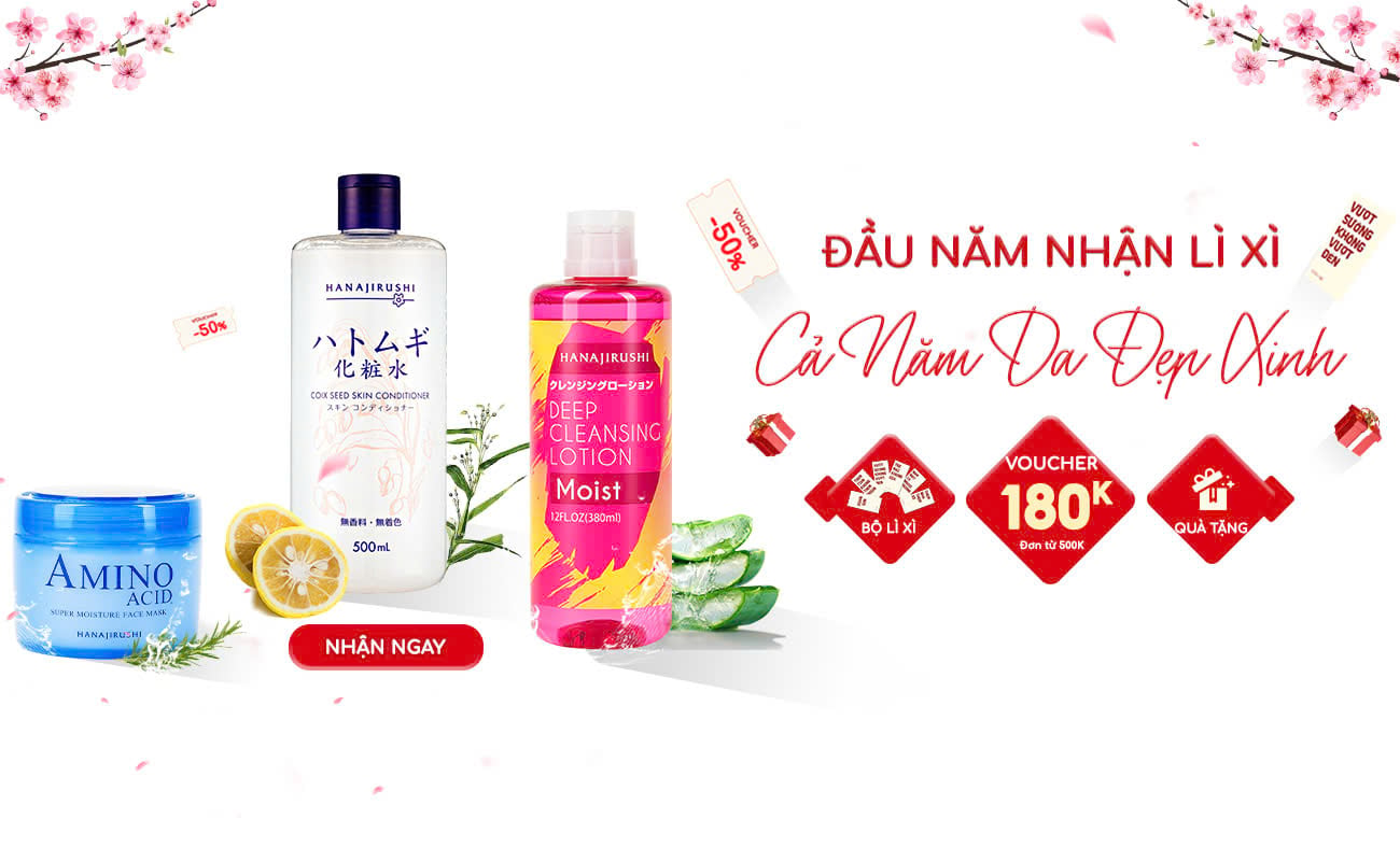 ĐẦU NĂM NHẬN LÌ XÌ  CẢ NĂM DA ĐẸP XINH