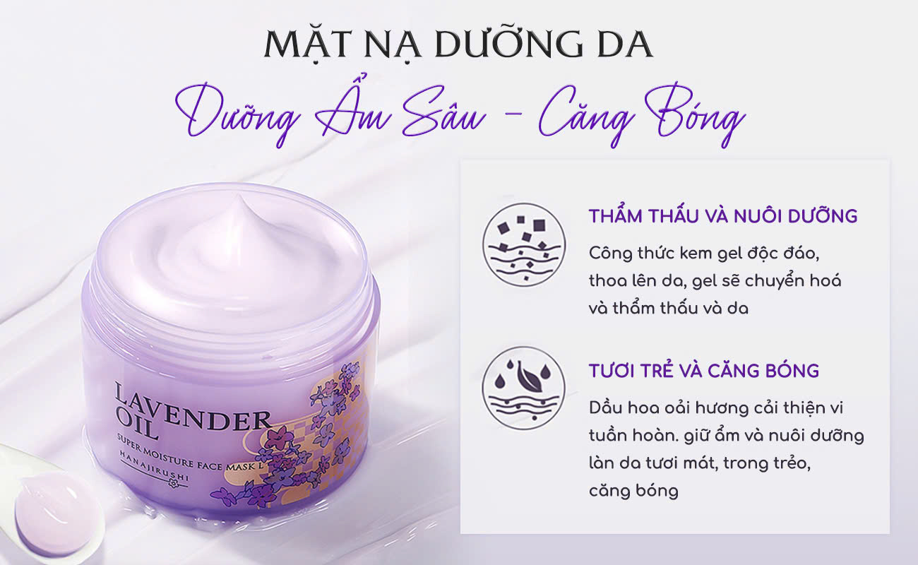 Đánh Giá Chi Tiết Mặt Nạ Dưỡng Ẩm Lavender Hanajirushi Super Moisture Face Mask: Cấp Ẩm Sâu, Thư Giãn Tối Đa