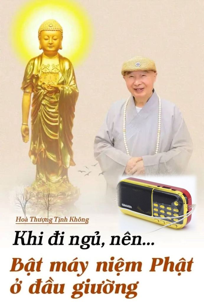 ☸️ KHI ĐI NGỦ NÊN BẬT MÁY NIỆM PHẬT ĐỂ Ở ĐẦU GIƯỜNG