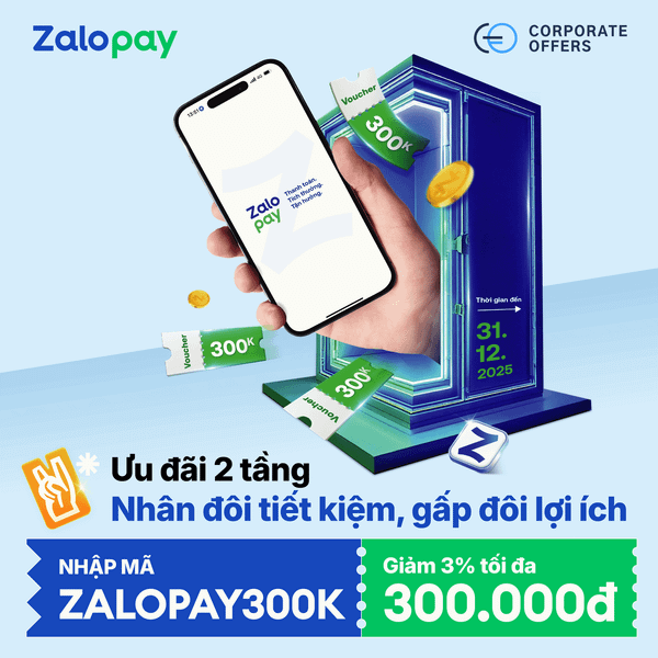 HƯỚNG DẪN SỬ DỤNG VOUCHER ZALOPAY GIẢM GIÁ LÊN ĐẾN 300K