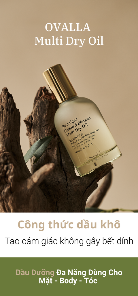Dầu Dưỡng Cấp Ẩm Sâu OVALLA BOTANIQUE ORCHID & BLOSSOM MULTI DRY OIL ...