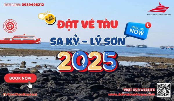 Bí Kíp Đặt Vé Tàu Sa Kỳ Lý Sơn 2025