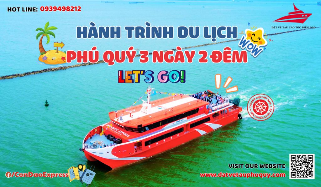 LỊCH TRÌNH DU LỊCH PHÚ QUÝ 3 NGÀY 2 ĐÊM