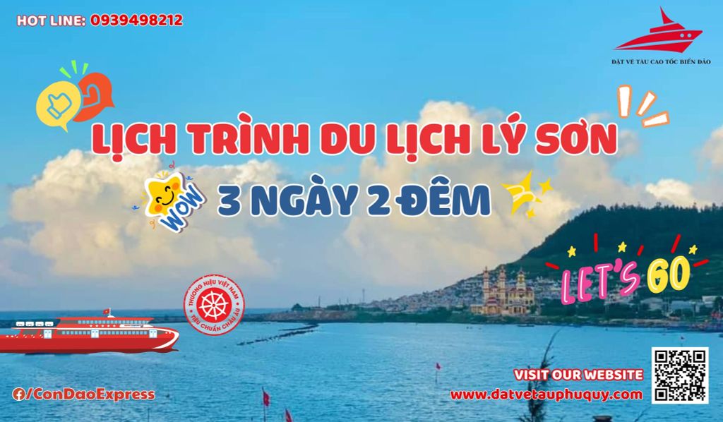 Lịch Trình Du Lịch Lý Sơn 3 Ngày 2 Đêm
