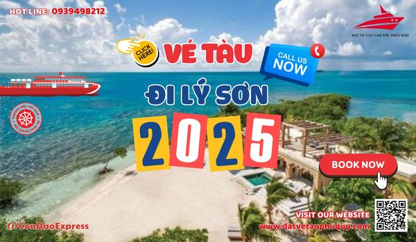 Vé Tàu Đi Lý Sơn 2025