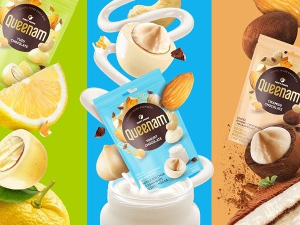 Queenam ra mắt 12 loại chocolate bọc hạt vị trái cây