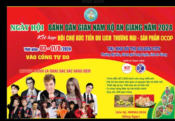 Trầm Hương Sao Việt tại lễ hội bánh dân gian nam bộ tại An Giang