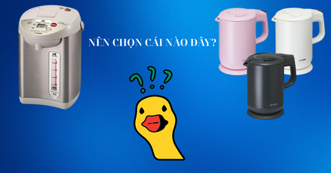 o sánh ấm đun siêu tốc và bình thủy điện: Nên chọn loại nào?