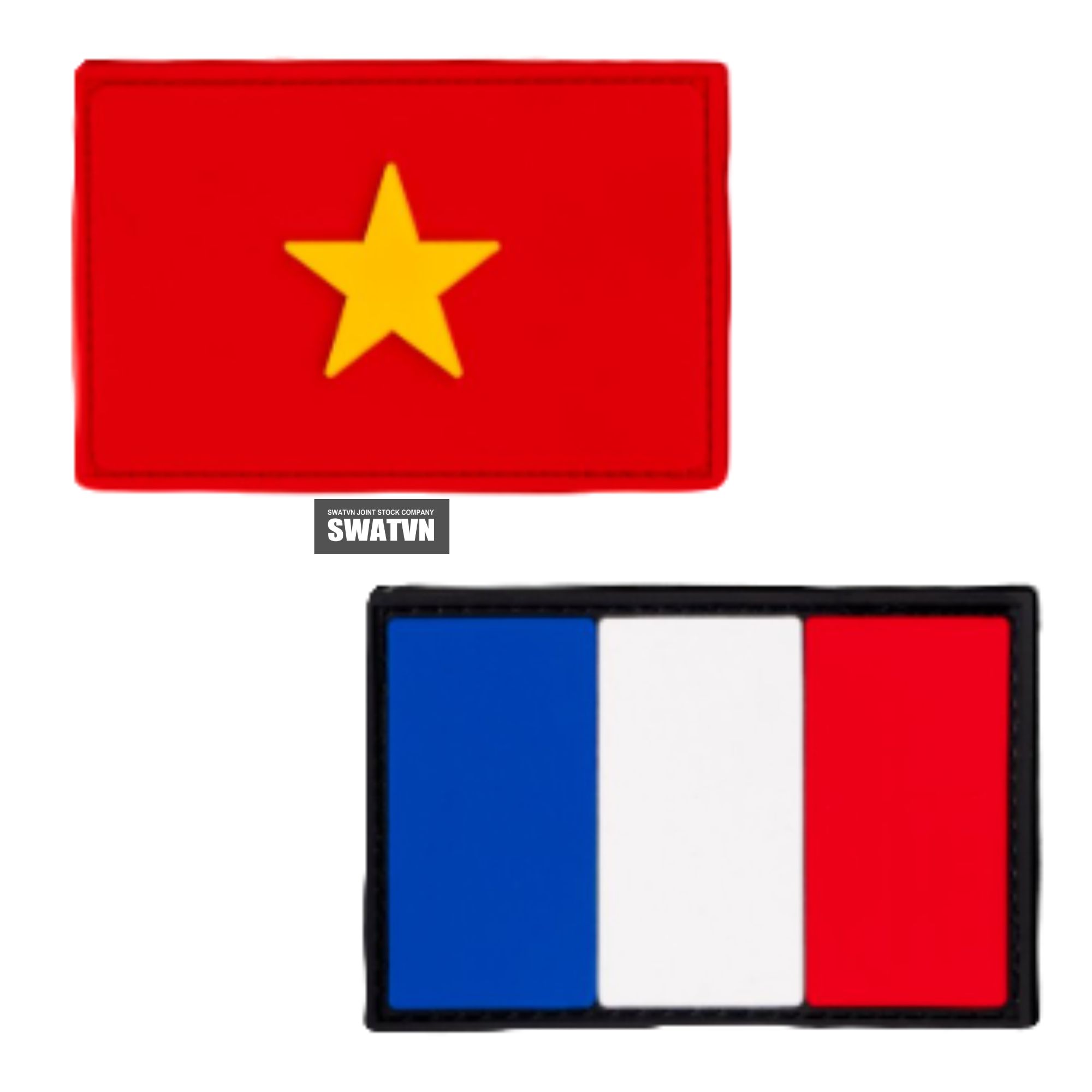 LOGO LÁ CỜ BẰNG CAO SU – BIỂU TƯỢNG TINH THẦN TRÊN SẢN PHẨM