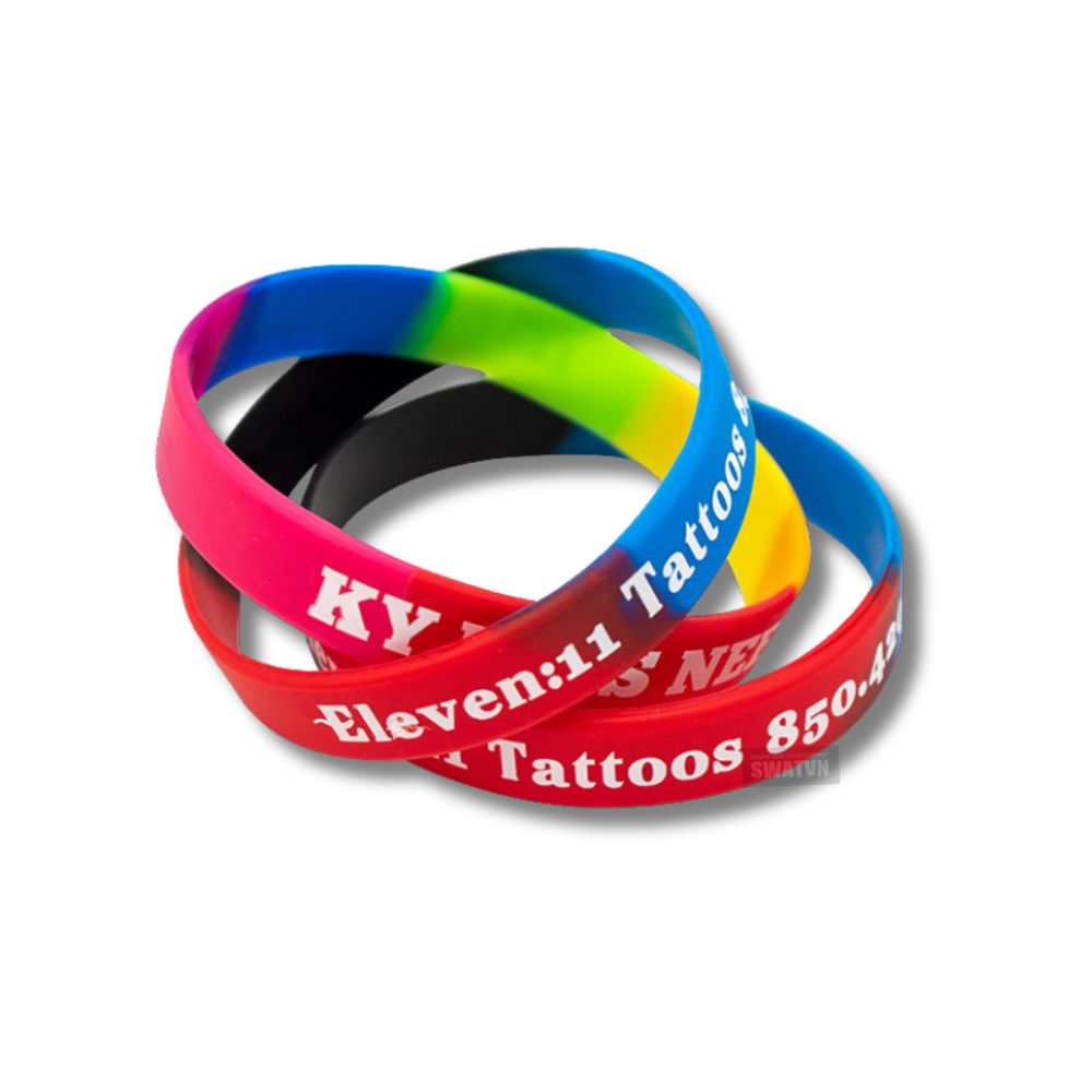 ƯU ĐIỂM VIỆC SẢN XUẤT VÒNG TAY QUẢNG CÁO CHO DOANH NGHIỆP