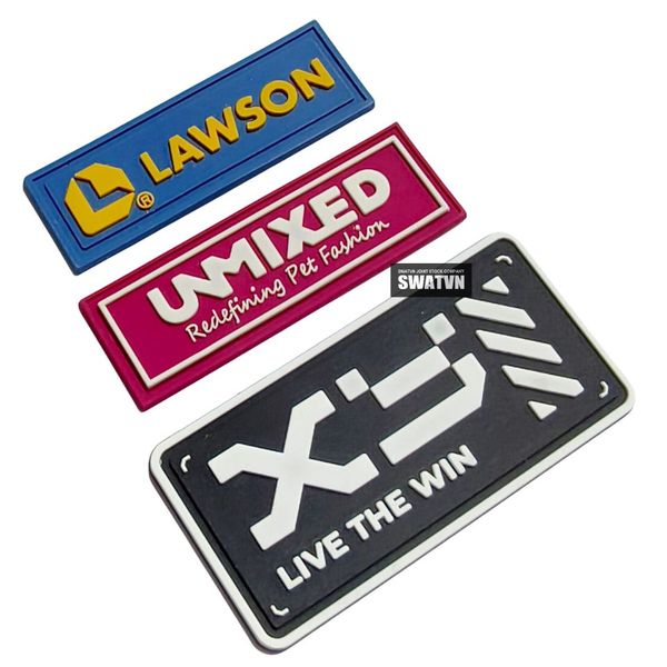 logo cao su in dập nổi