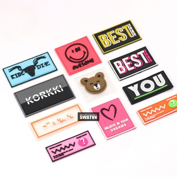 tag quần áo bằng cao su