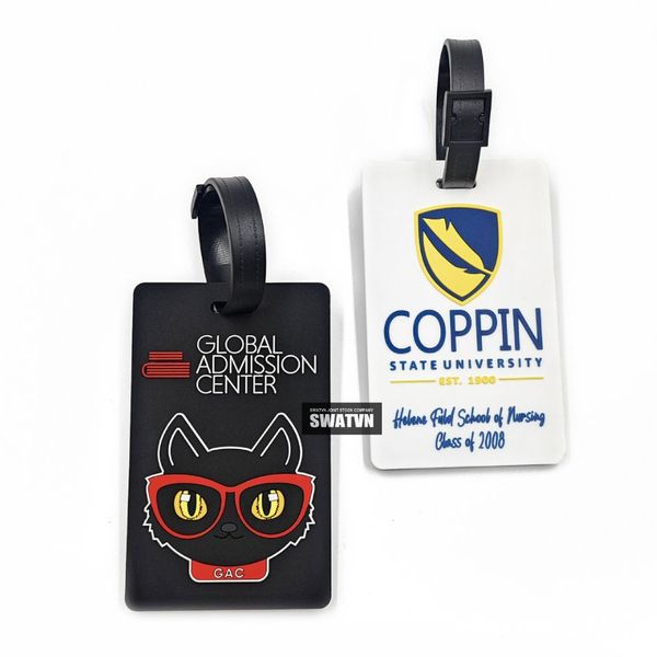 tag vali cao su in logo