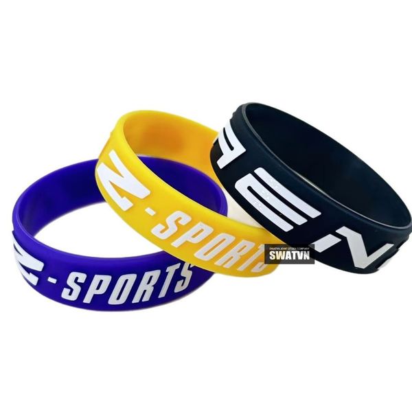 vòng tay cao su in logo
