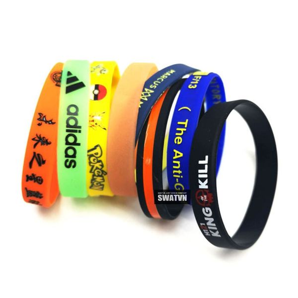 vòng tay cao su in logo