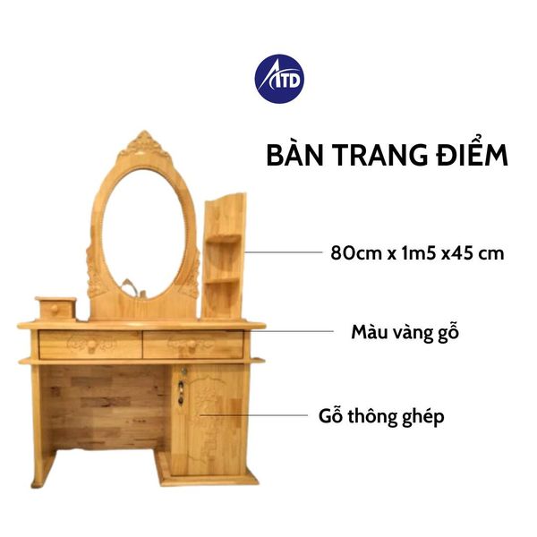 Bàn Trang Điểm Gỗ Ghép: Lựa Chọn Hoàn Hảo Cho Không Gian Nội Thất