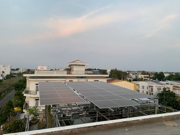 Hệ thống điện mặt trời hòa lưới 12 kwp tự dùng